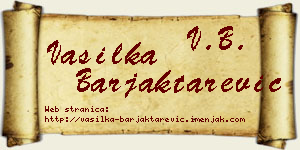 Vasilka Barjaktarević vizit kartica